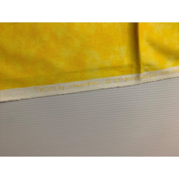 Vintage Moda Marbles Yellow Fabric 1997 100% Cotton 44" Wide 1/2 Yard Made In Ja - Picture 3 of 6